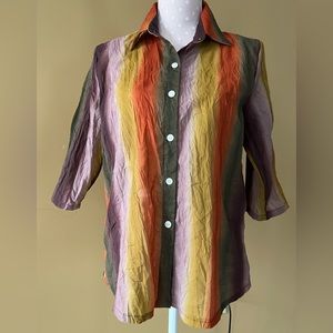 Colorful stripe blouse